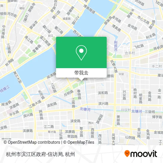 杭州市滨江区政府-信访局地图