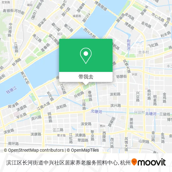 滨江区长河街道中兴社区居家养老服务照料中心地图