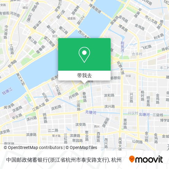 中国邮政储蓄银行(浙江省杭州市泰安路支行)地图