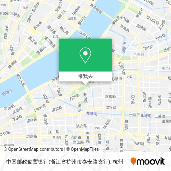 中国邮政储蓄银行(浙江省杭州市泰安路支行)地图