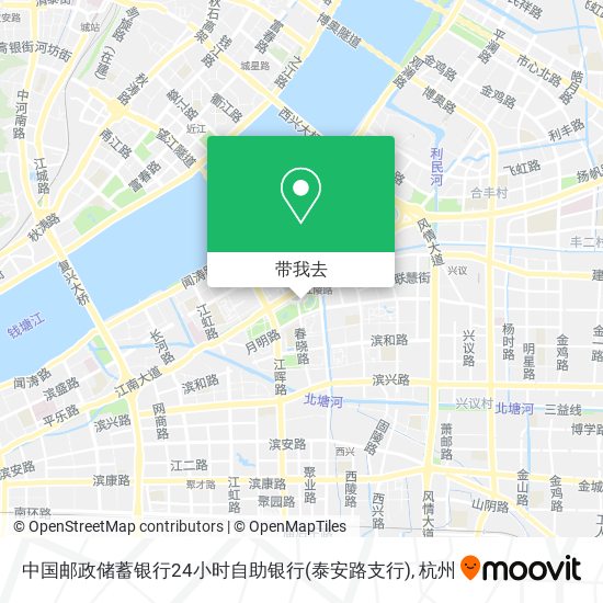 中国邮政储蓄银行24小时自助银行(泰安路支行)地图