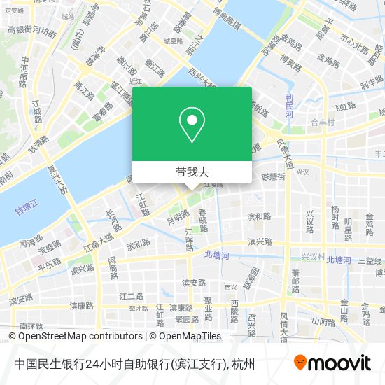 中国民生银行24小时自助银行(滨江支行)地图