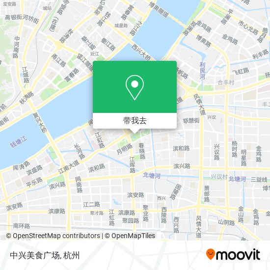 中兴美食广场地图