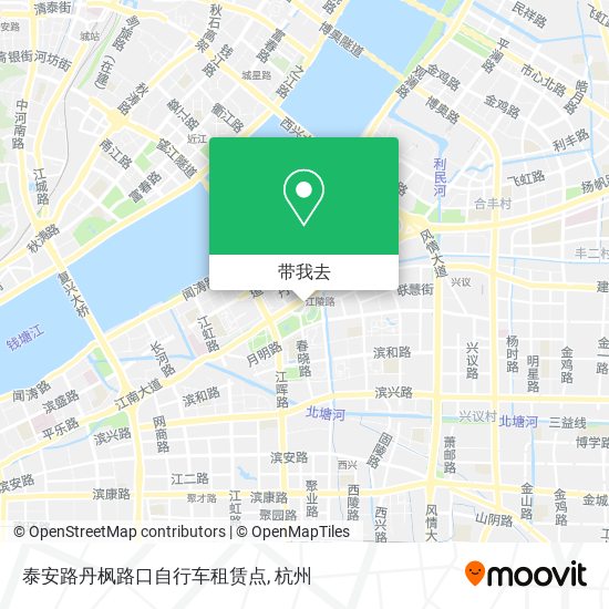 泰安路丹枫路口自行车租赁点地图