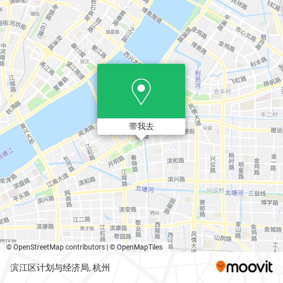 滨江区计划与经济局地图