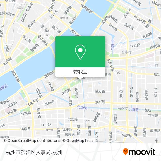 杭州市滨江区人事局地图