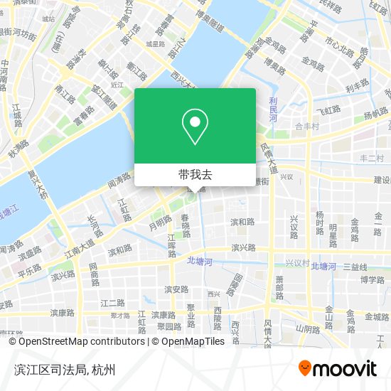 滨江区司法局地图