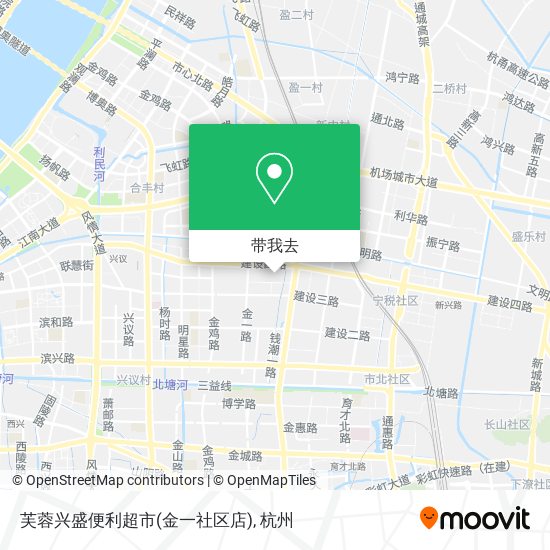 芙蓉兴盛便利超市(金一社区店)地图
