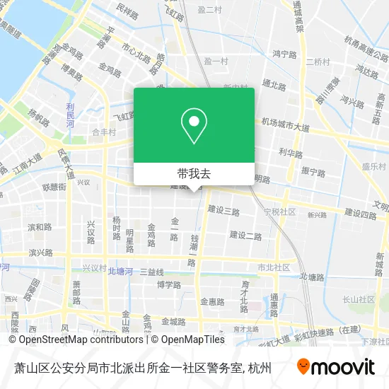 萧山区公安分局市北派出所金一社区警务室地图
