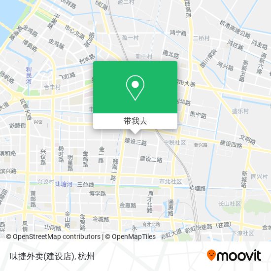 味捷外卖(建设店)地图