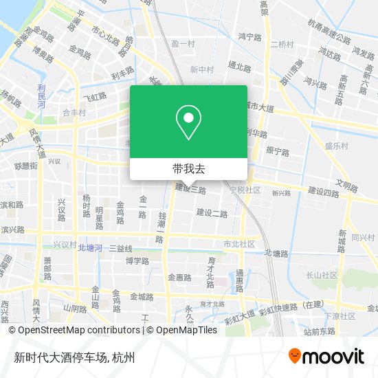 新时代大酒停车场地图