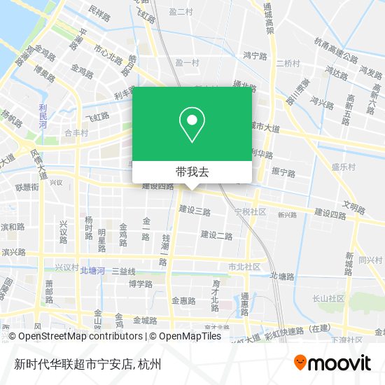 新时代华联超市宁安店地图