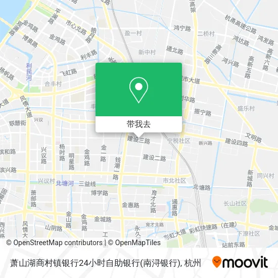 萧山湖商村镇银行24小时自助银行(南浔银行)地图