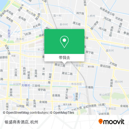 银盛商务酒店地图