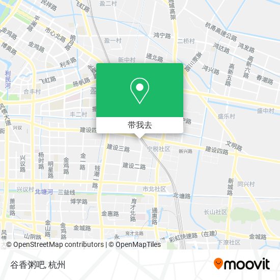 谷香粥吧地图