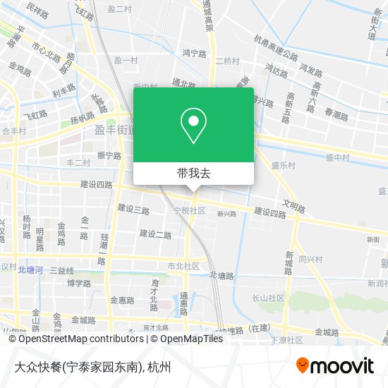 大众快餐(宁泰家园东南)地图