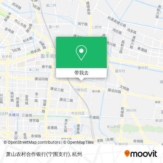 萧山农村合作银行(宁围支行)地图