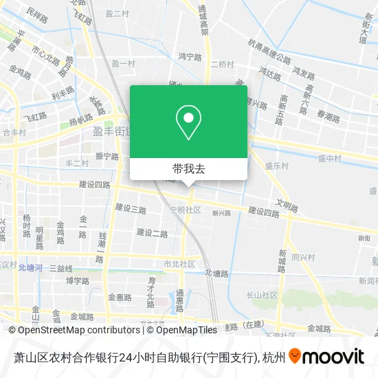 萧山区农村合作银行24小时自助银行(宁围支行)地图
