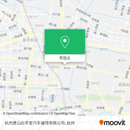 杭州萧山白手套汽车修理有限公司地图