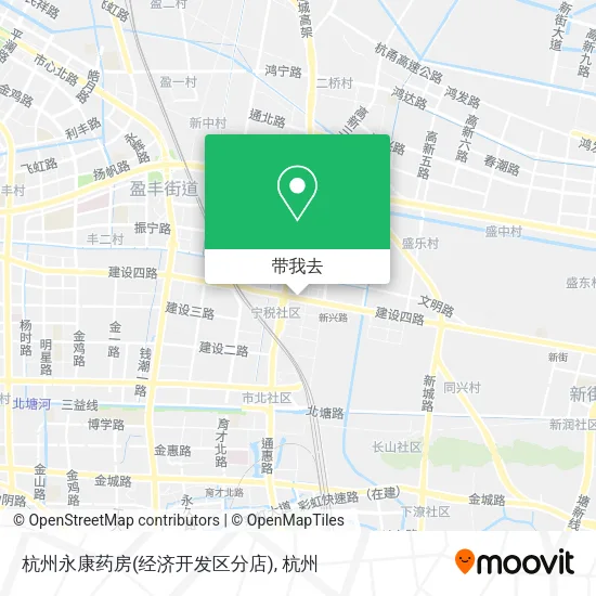 杭州永康药房(经济开发区分店)地图