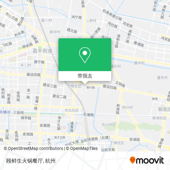 顾鲜生火锅餐厅地图