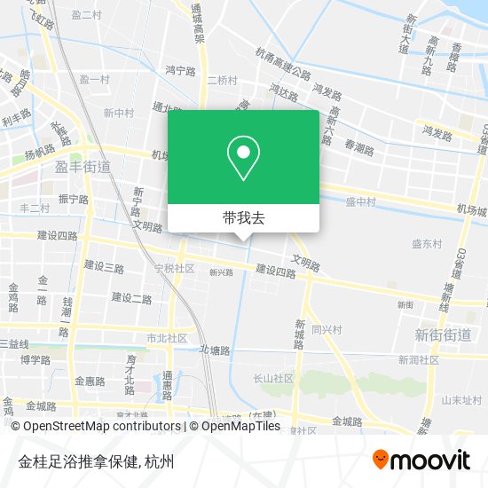 金桂足浴推拿保健地图