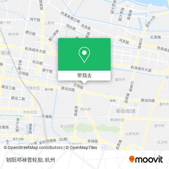 朝阳邓禄普轮胎地图