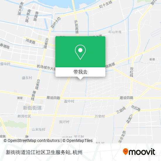 新街街道沿江社区卫生服务站地图