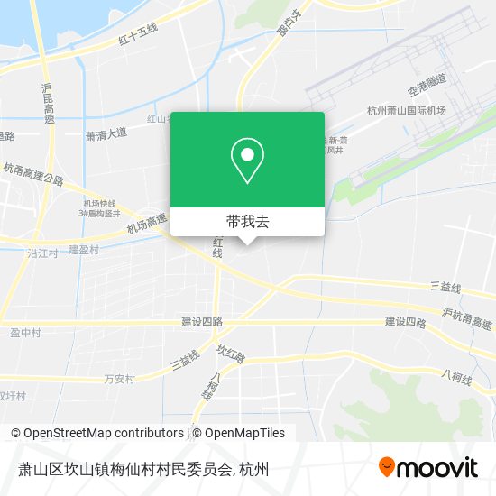 萧山区坎山镇梅仙村村民委员会地图