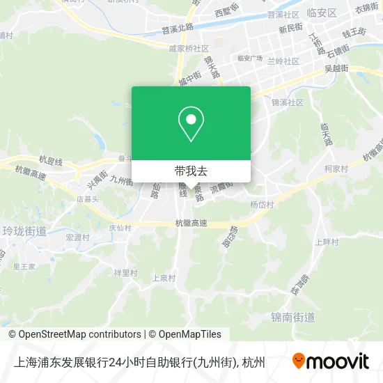 上海浦东发展银行24小时自助银行(九州街)地图