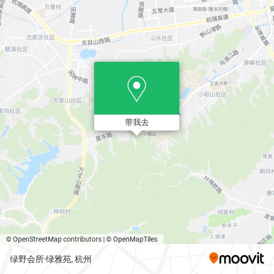 绿野会所·绿雅苑地图