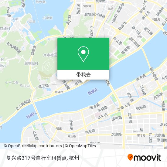 复兴路317号自行车租赁点地图