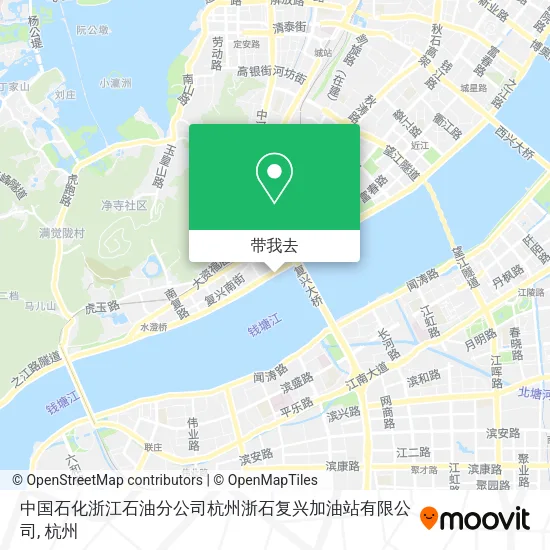 中国石化浙江石油分公司杭州浙石复兴加油站有限公司地图