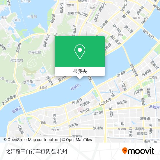 之江路三自行车租赁点地图