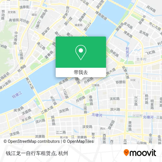 钱江龙一自行车租赁点地图