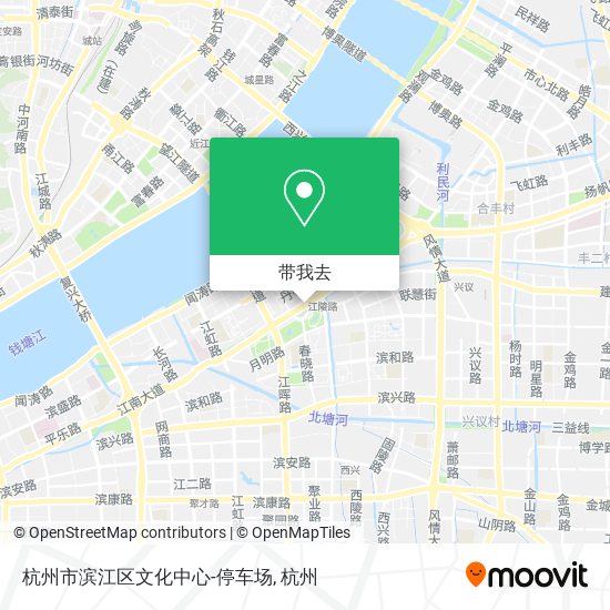 杭州市滨江区文化中心-停车场地图