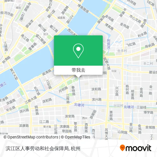 滨江区人事劳动和社会保障局地图