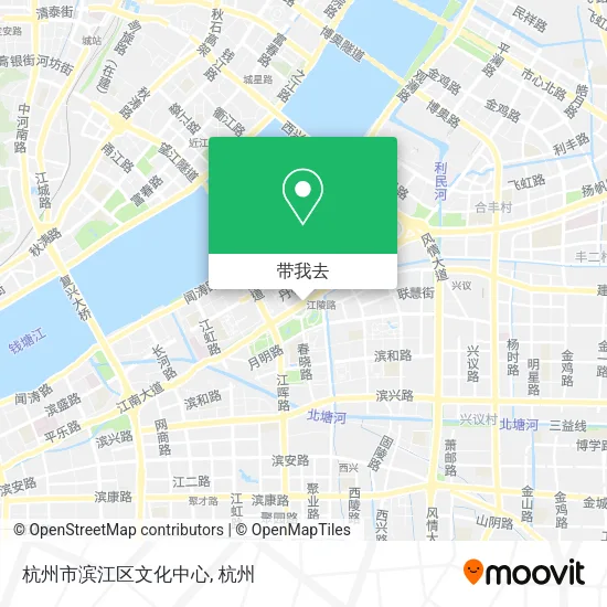 杭州市滨江区文化中心地图