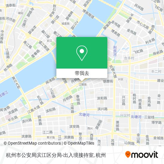 杭州市公安局滨江区分局-出入境接待室地图