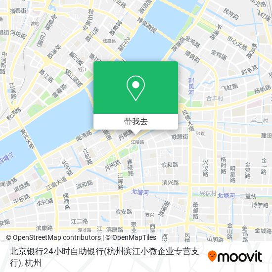 北京银行24小时自助银行(杭州滨江小微企业专营支行)地图