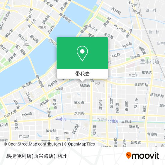 易捷便利店(西兴路店)地图