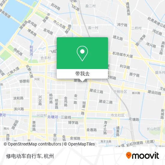 修电动车自行车地图