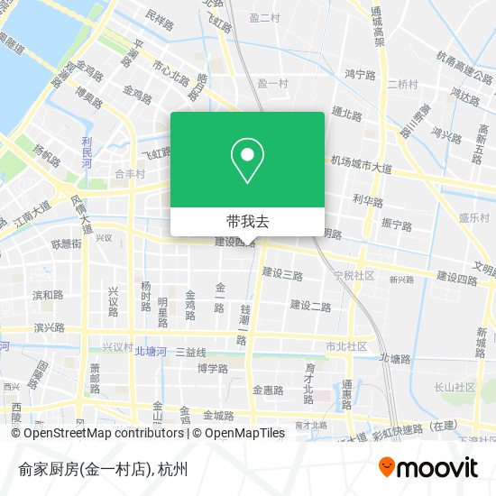 俞家厨房(金一村店)地图