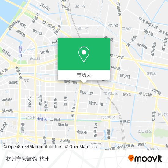 杭州宁安旅馆地图