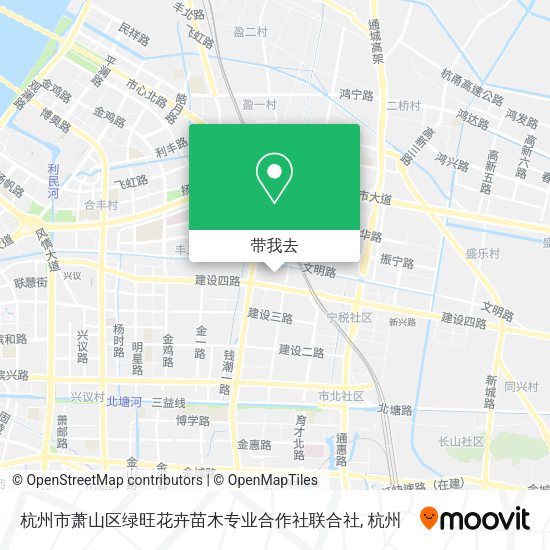 杭州市萧山区绿旺花卉苗木专业合作社联合社地图