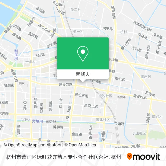 杭州市萧山区绿旺花卉苗木专业合作社联合社地图