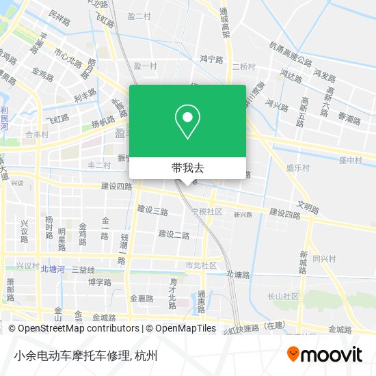 小余电动车摩托车修理地图