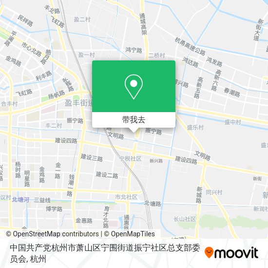 中国共产党杭州市萧山区宁围街道振宁社区总支部委员会地图