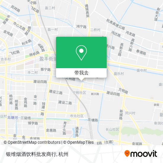 银维烟酒饮料批发商行地图