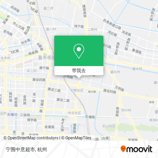 宁围中意超市地图